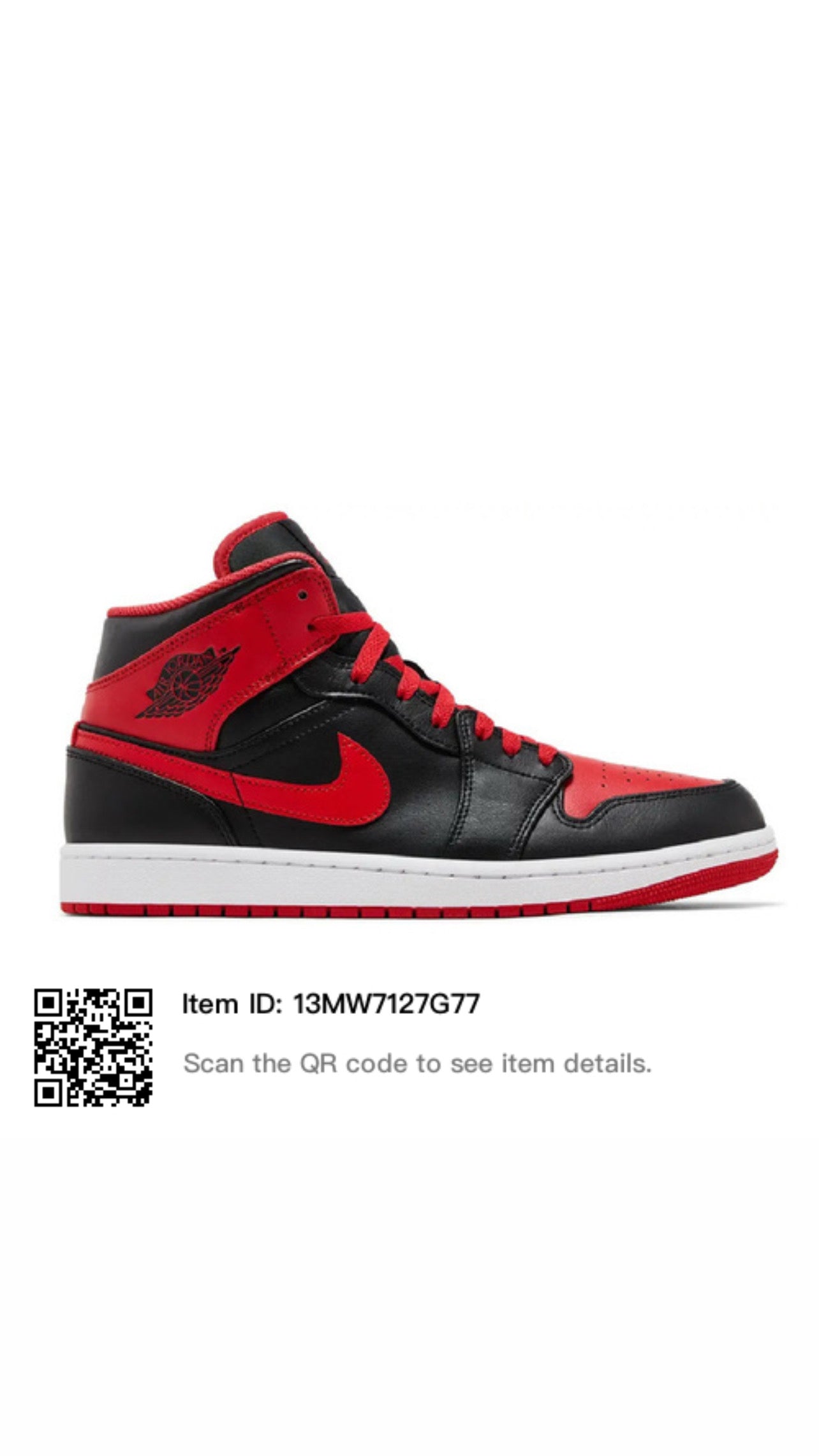 Jordan 1 Mid (Red)