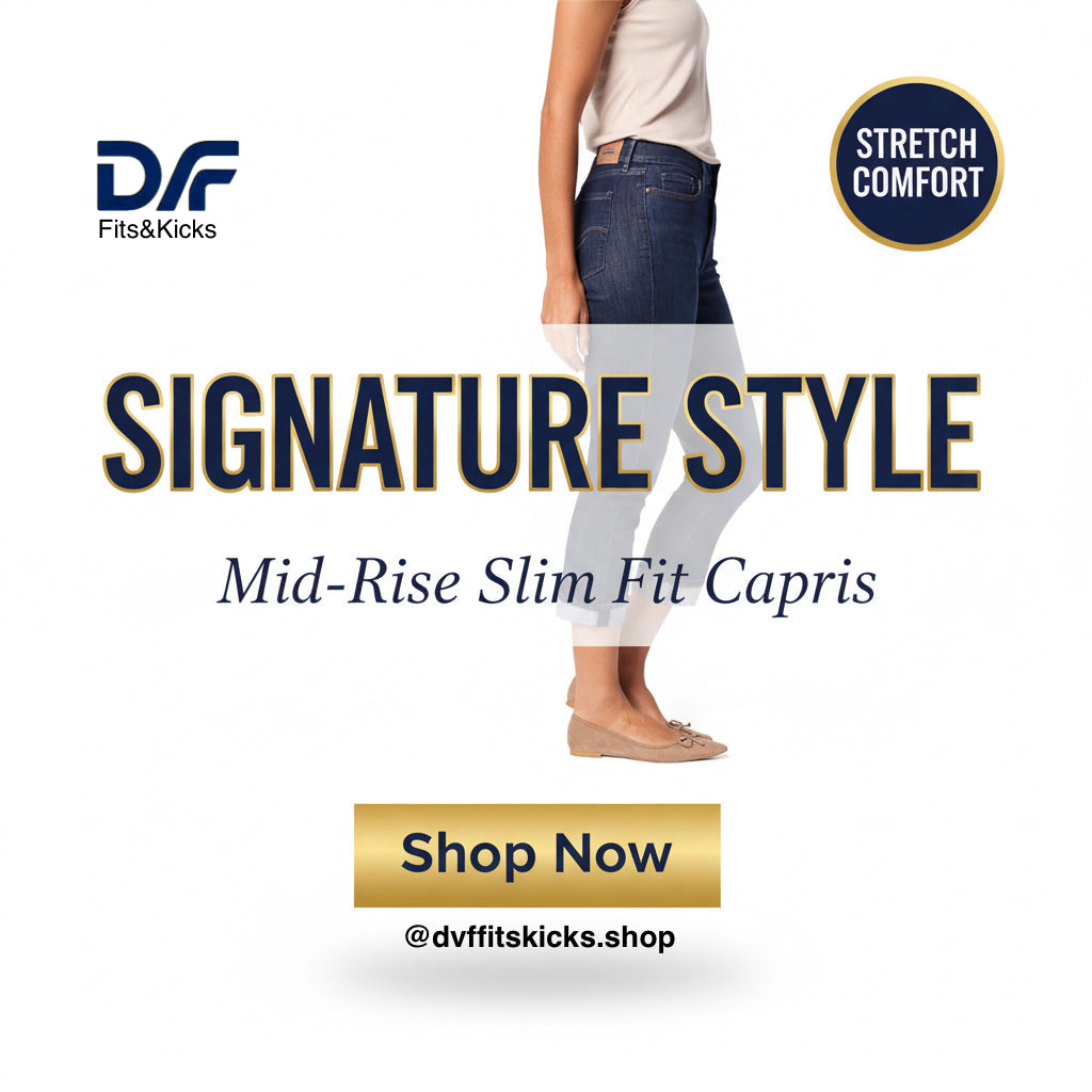Levi Strauss Signature Gold Women's Mid-Rise Slim Fit Capris Stretch Denim (Also Available in Plus Size)