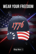 1776 Cap – American Betsy Ross Flag Bill | Patriotic Cotton Twill Cap