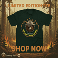 Smokey Bear Keep It Green Prevent Wildfires T-Shirt - Forest Green