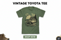Toyota Land Cruiser Vintage Graphic T-Shirt - Canyon Green Heather