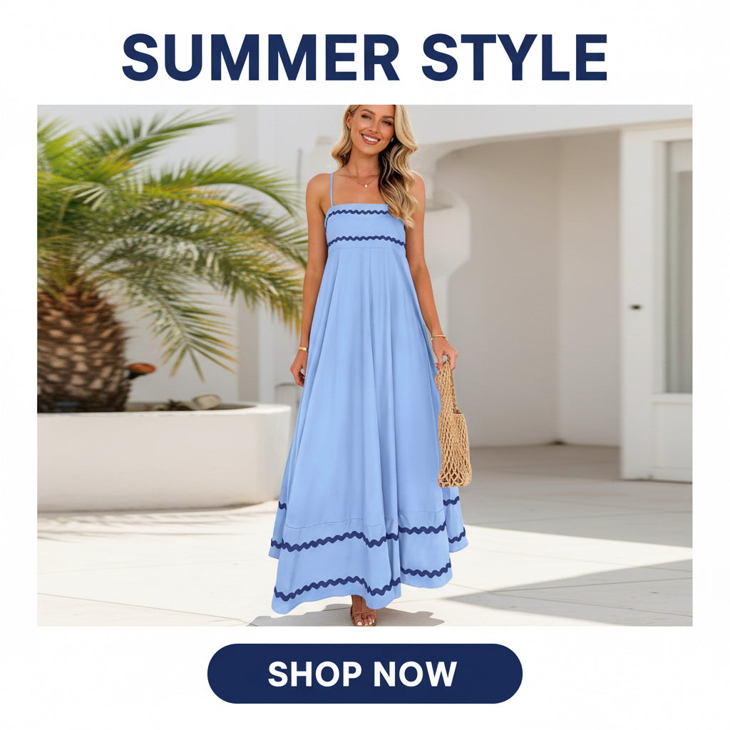 Trendy Sleeveless Long Dresses for Women Featuring a Sexy V-Neck Halterneck Design with Polka Dots, Perfect for Summer Daily Wear Or Beach Vacations