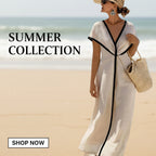 Trendy Sleeveless Long Dresses for Women Featuring a Sexy V-Neck Halterneck Design with Polka Dots, Perfect for Summer Daily Wear Or Beach Vacations