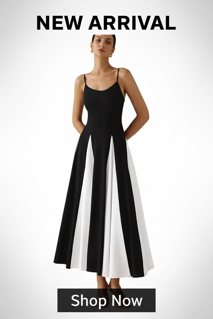 Trendy Sleeveless Long Dresses for Women Featuring a Sexy V-Neck Halterneck Design with Polka Dots, Perfect for Summer Daily Wear Or Beach Vacations