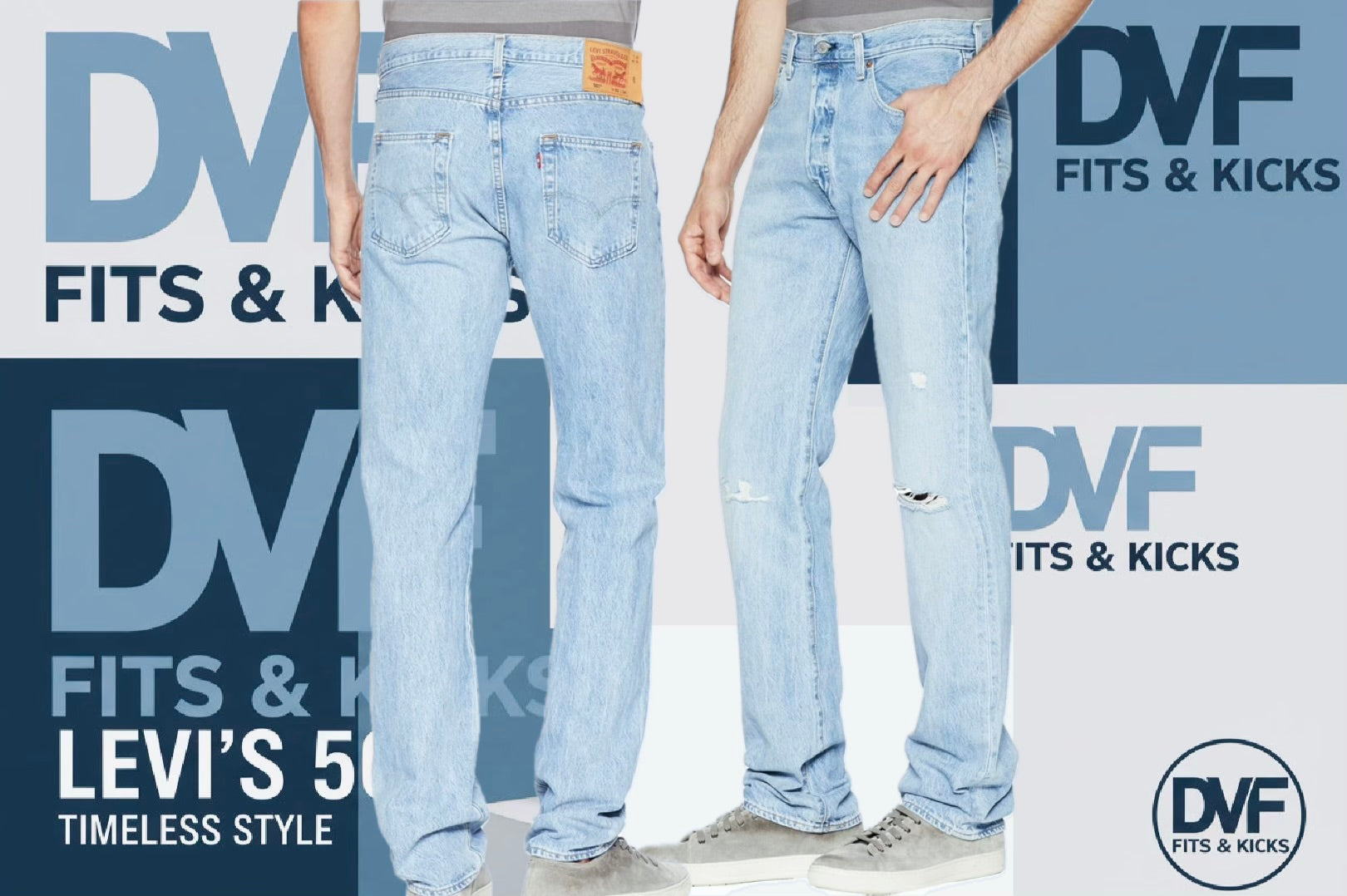 Levi's Men's 501 Original Fit Jeans (Also Available in Big & Tall), Damaged Hector-Warp Stretch, 34W x 34L