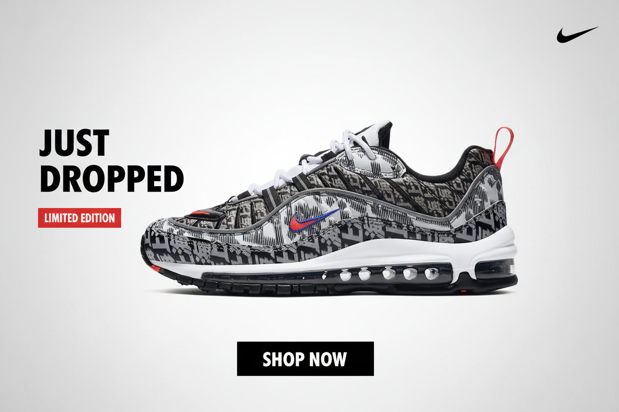 Nike genuine AIR MAX 98 Shanghai limited edition women's cushioned running shoes BV6956-106