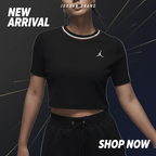 Nike Official Authentic JORDAN Women's Breathable Slim-Fit Casual Short-Sleeve T-Shirt FV7090-010