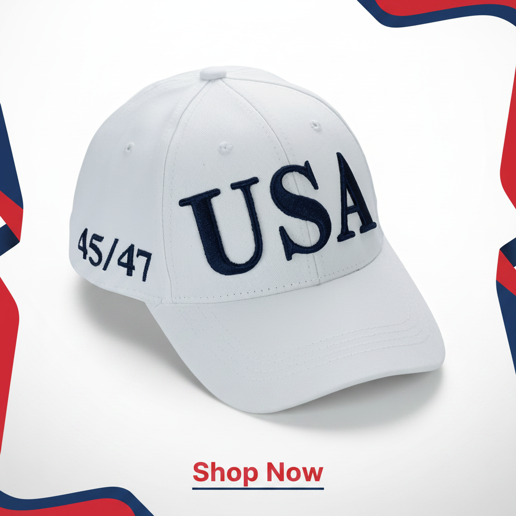 USA Premium Cotton Twill Patriot Cap – American Flag Dad Hat, Embroidered Hat