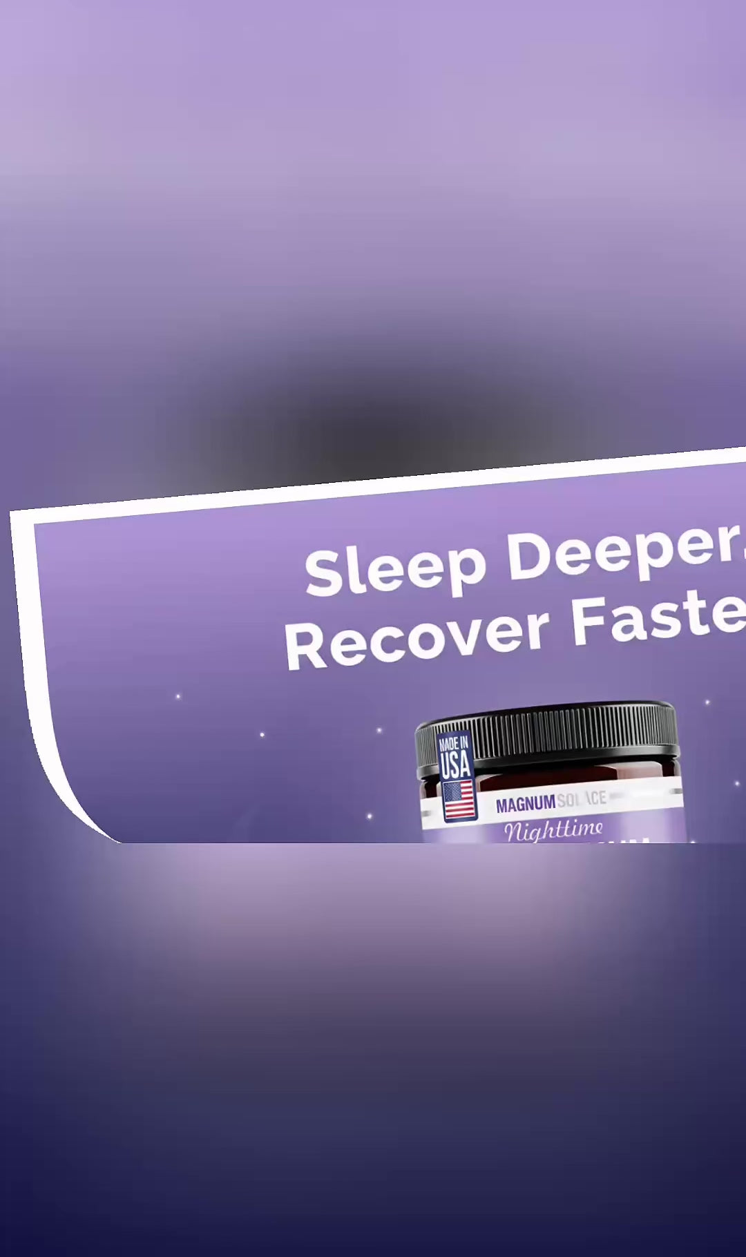 Magnum Solace Nighttime Magnesium Lotion with Arnica – Highly Concentrated Magnesium for Muscles & Joints – Apply to Legs or Feet Before Bed – Skin-Friendly