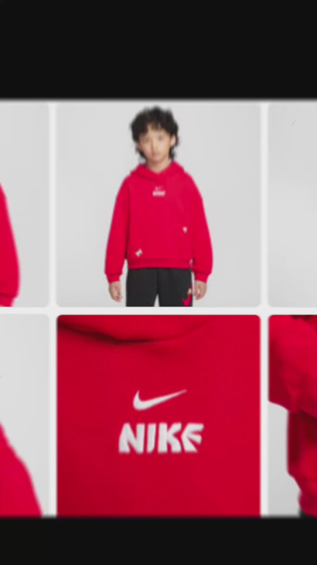 NIKE Children's K NSW CLUB FLC Sports and Leisure Hoodie Sweatshirt IQ3934-657