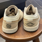 Sneakers Jordan Air Jordan 1 Low Dongdan Mens Low  Top Retro Basketball Shoes Soft and Comfortable with Excellent Slip  Resistance and Wear  Resistance In White and Brown Colorway Style Code IB8855  121