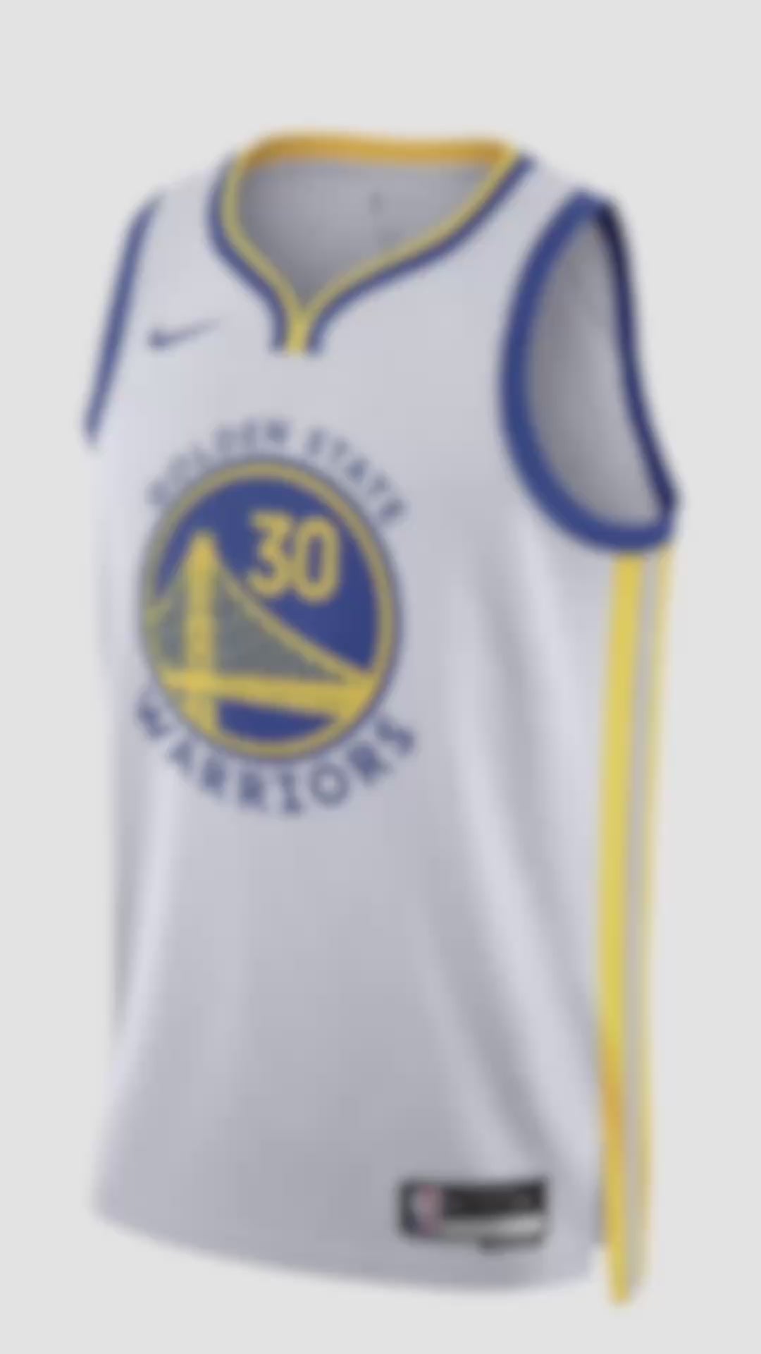Nike official authentic NBA Golden State Warriors men's basketball sleeveless jersey DN2077-100