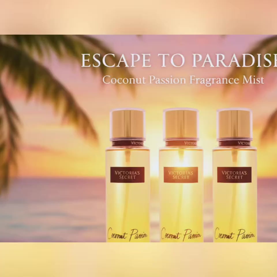 Victorias Secret Coconut Passion For Women - 8.4 Oz Fragrance Mist - Pack Of 3