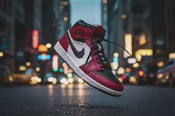 Jordan 1 Mid Chicago Toe Men's 554724-069 & GS 554725-069 New Sneakers