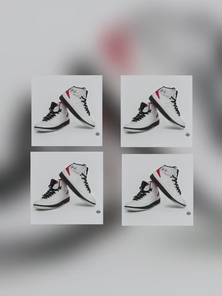 Michael Jordan Autographed Chicago Bulls Nike 2 Retro OG 'Chicago' 2022 Shoes UDA LE 23