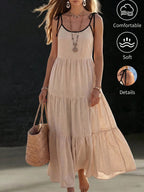 Women'S Spring Summer Halter Deep V-Neck Waistband Printed Maxi Dress | Elegant Socialite Style Highlighting Curvy Figure Ideal for Vacation Trips And Party Gathering Looks