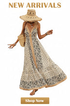 Trendy Sleeveless Long Dresses for Women Featuring a Sexy V-Neck Halterneck Design with Polka Dots, Perfect for Summer Daily Wear Or Beach Vacations
