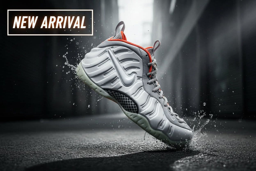 Nike Foamposite One OG pure platinum mid-top basketball shoe, men's and women's version, white coconut foam